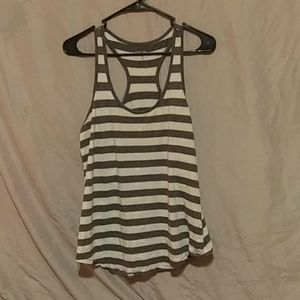Gray and White Stripe Cami